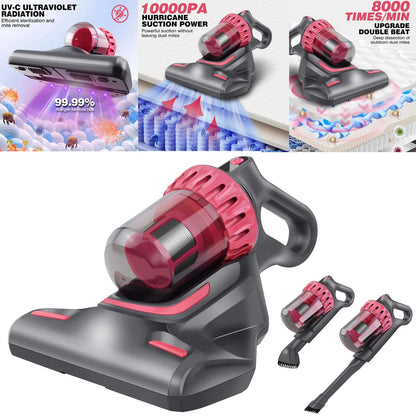 Dayplus Cordless Dust Mite Removal Mattress Vacuum Cleaner 3 in 1 Home Bed Sofa Mattress with UV Light Cleaning Machine for Bed