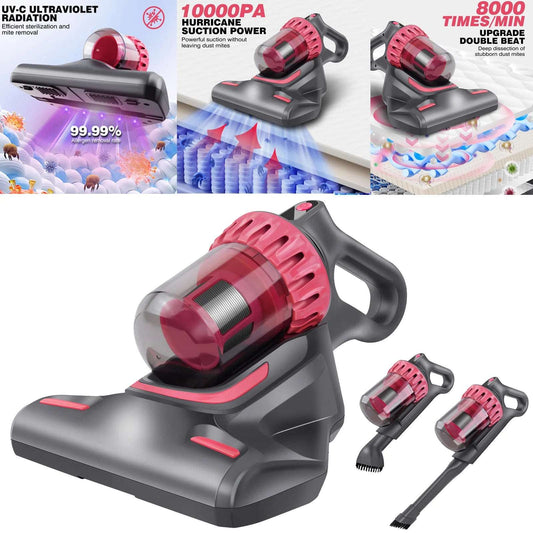 Dayplus Cordless Dust Mite Removal Mattress Vacuum Cleaner 3 in 1 Home Bed Sofa Mattress with UV Light Cleaning Machine for Bed