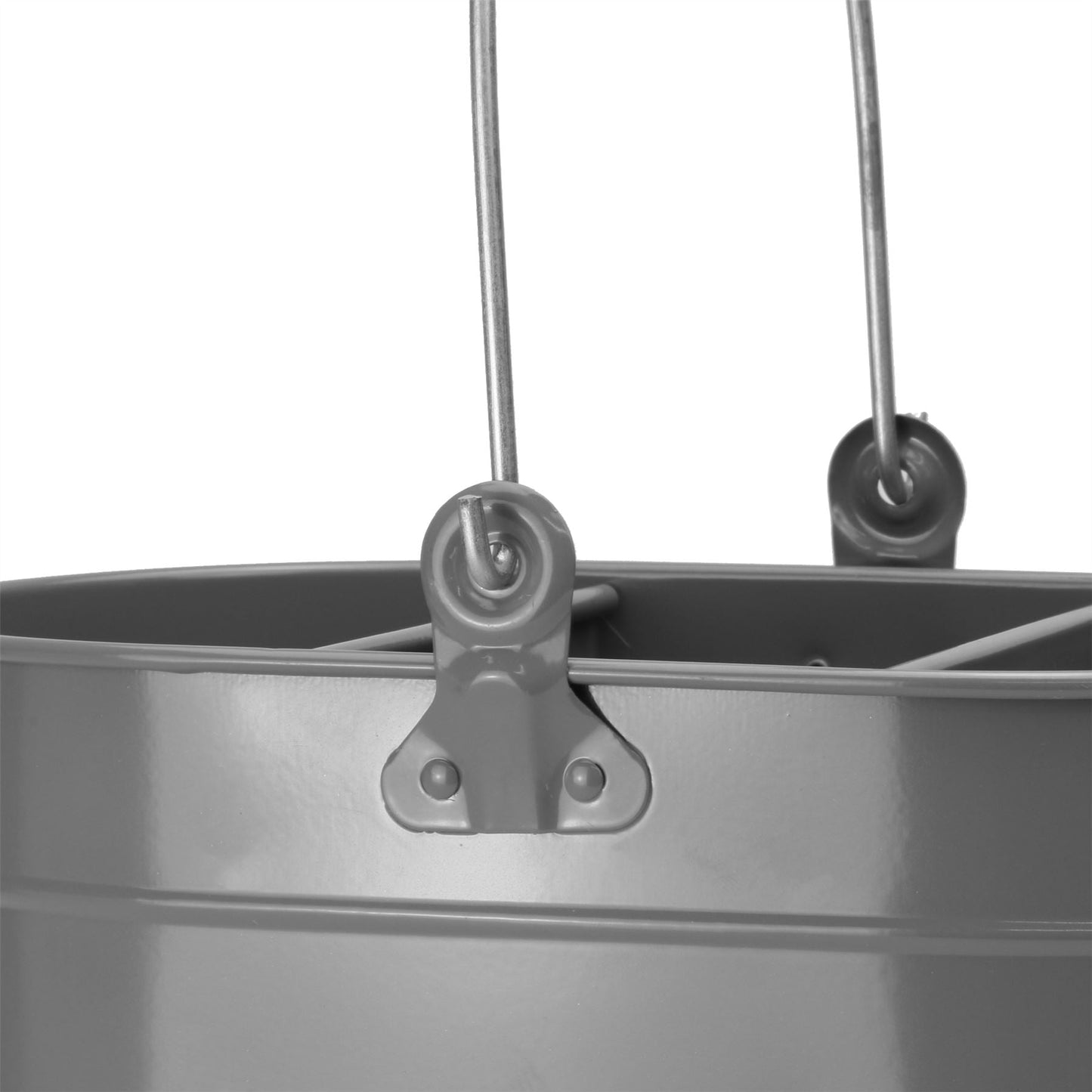 Wash Up Tidy | Powder-Coated Steel | 3 Compartments | Carry Handle | Rust Resistant | 27x14x12.5cm | Kitchen Sink Organiser | 2-Year Guarantee | Grey