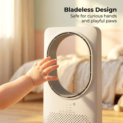 Tower Fan | 36dB Sleep Mode | 45° Oscillation | 3 Speeds & Modes | 15hr Timer | Remote | White