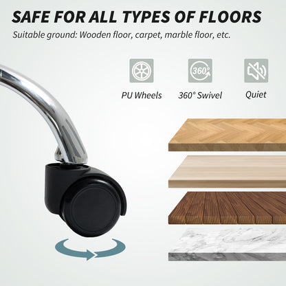 Executive Office Chair with 6-point Massage and Heat - Light Grey