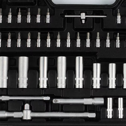 171 Piece Socket Wrench Set Car Repair Tool Ratchet Torque Wrench Combo Kit 1/4 3/8 1/2 Ratchet Spanner Screwdriver Bits