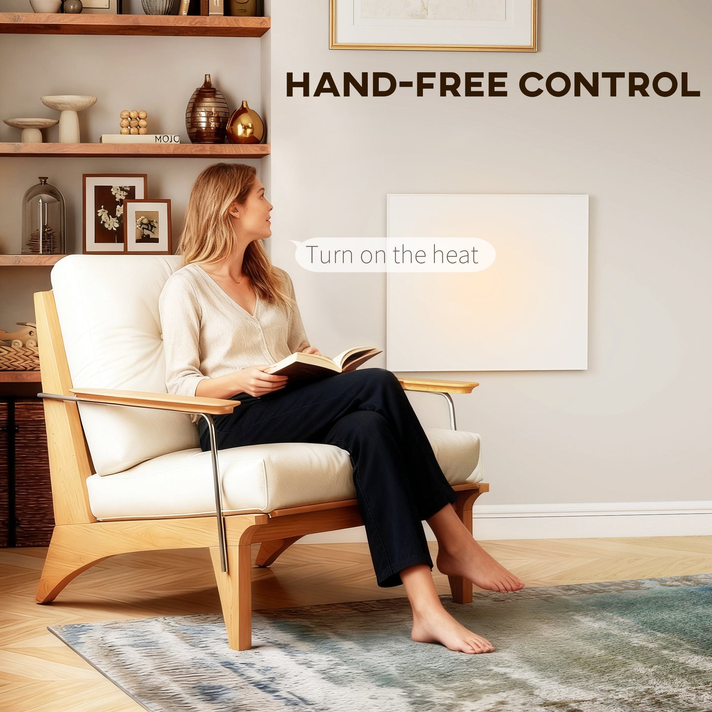 Wifi Smart Electric Heater, Far Infrared, Wall Mounted - 400W
