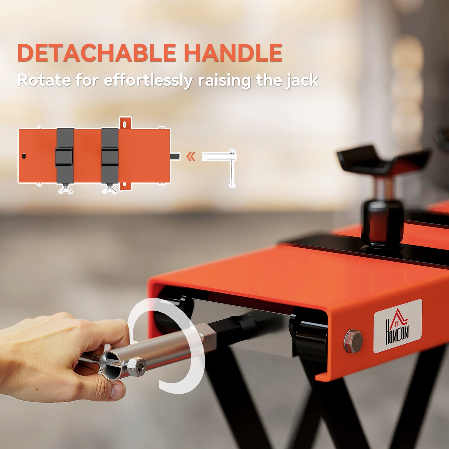500 kg Motorcycle Scissor Lift Jack, Heavy Duty Steel Adjustable Motorbike Lifting Hoist Stand with Safety Pin, Foldable Lifter for Dirt Bike Repair Maintenance
