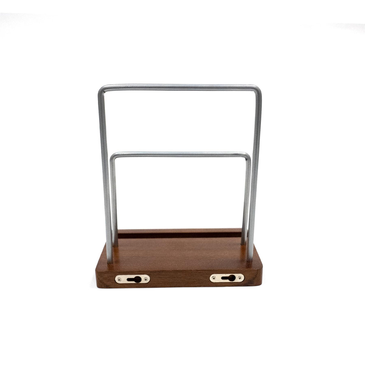 Maison & White Vinyl LP Display Stand & Shelf | Walnut & Metal | 17x10x20cm | Wall Mount or Freestanding | Felt-Backed | 2-Year Guarantee | Record Display