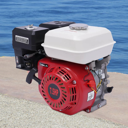 212CC 7.5HP 4 Stroke Single Cylinder Gasoline Engine Hand Start Air Cooling 3600RPM for Go-Karts Compressors