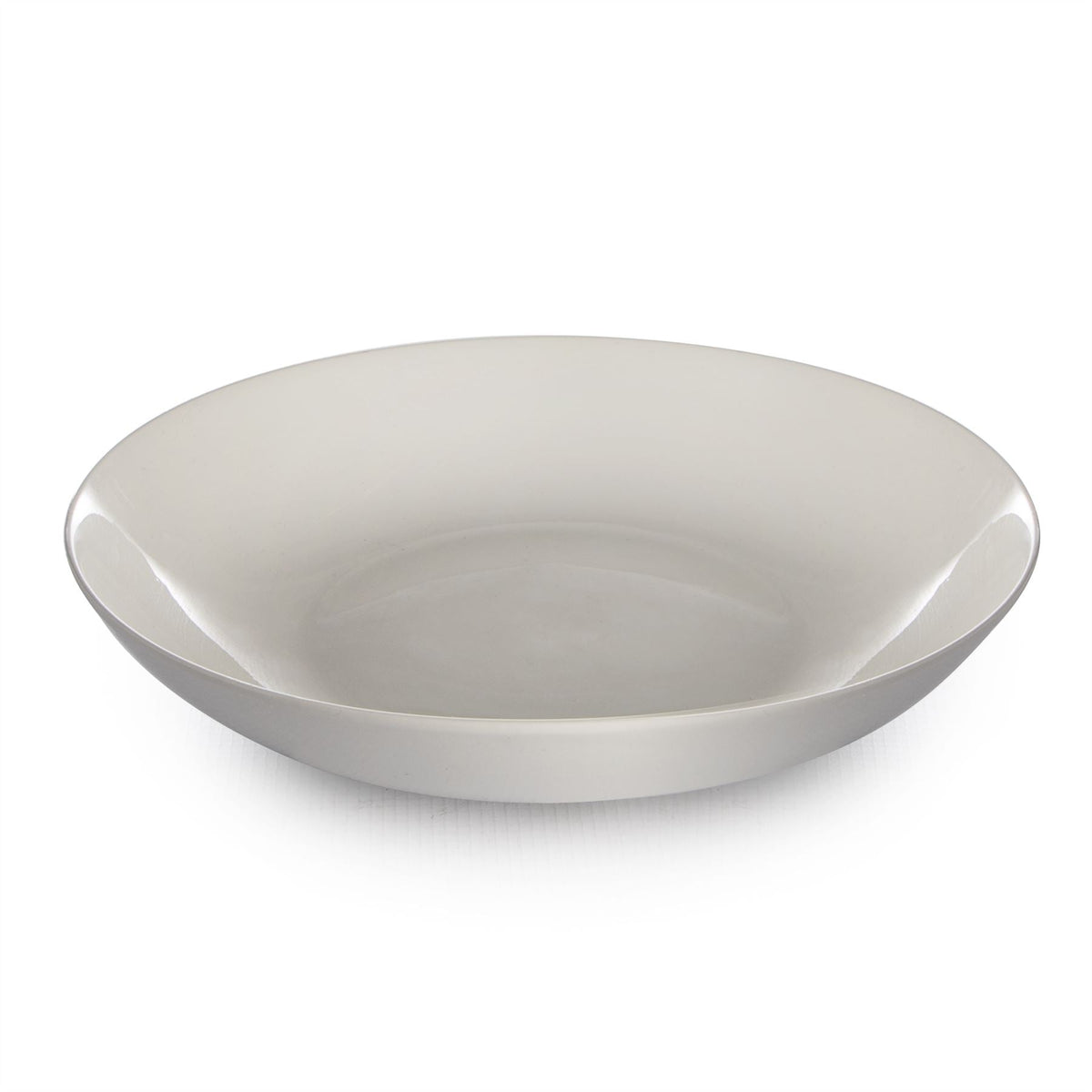 Maison & White Porcelain Pasta Bowls | Set of 4 | 24cm White Glazed Serving Bowls | Microwave, Oven & Dishwasher Safe