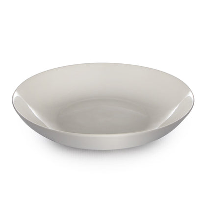 Maison & White Porcelain Pasta Bowls | Set of 4 | 24cm White Glazed Serving Bowls | Microwave, Oven & Dishwasher Safe