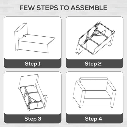 Outsunny 2 Seater Garden Furniture, Rattan Sofa with Soft Padded Cushion and Armrests, Wicker Garden Loveseat for Patio, Black