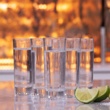 Maison & White Large Shot Glasses | Set of 12 | 60ml | 9cm Tall | Thick Base | Dishwasher Safe | Suits Spirits Digestifs & Cocktails | 2-Year Warranty