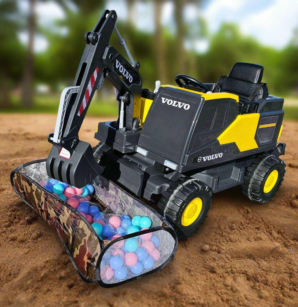 Kids Official Licensed Volvo Electric Digger Ride On Excavator