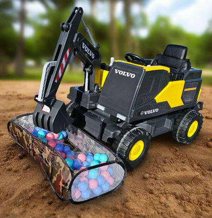 Kids Official Licensed Volvo Electric Digger Ride On Excavator