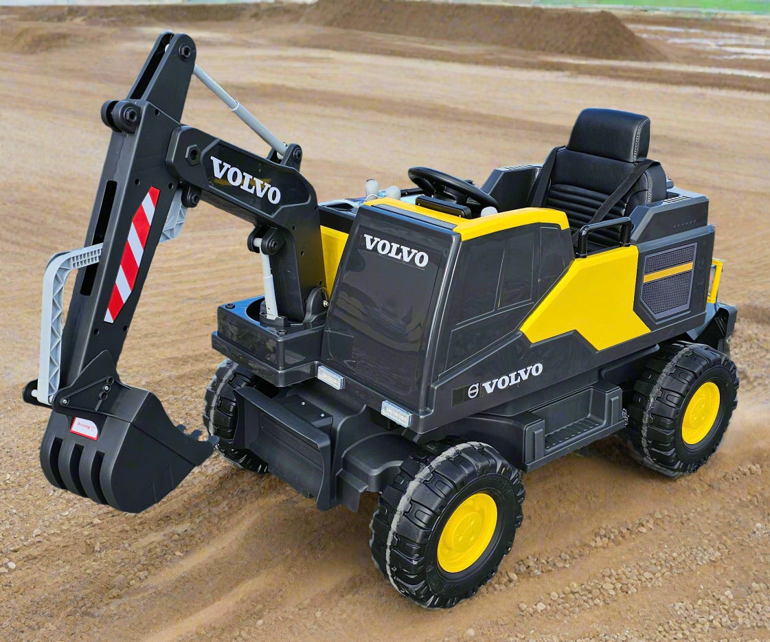 Kids Official Licensed Volvo Electric Digger Ride On Excavator