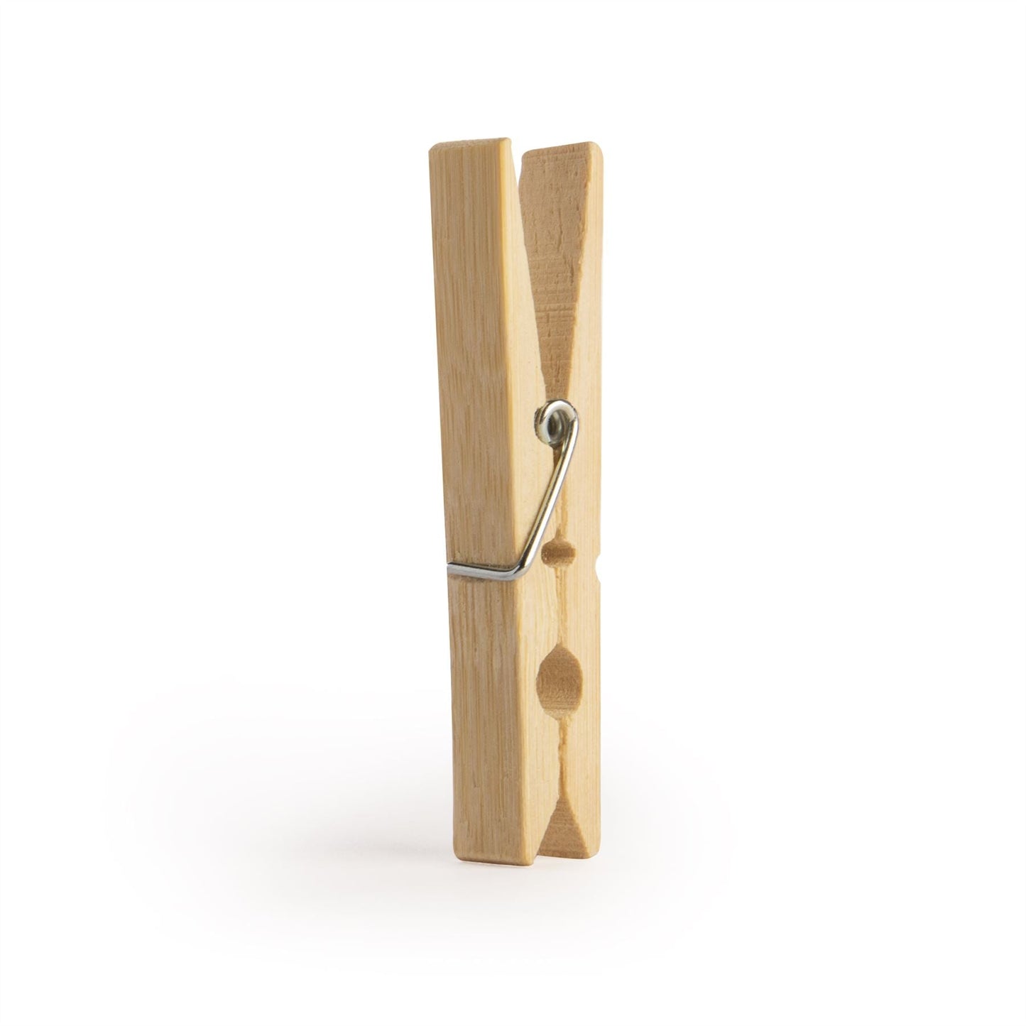 Bamboo Washing Pegs | Pack of 100 | Galvanised Steel Springs | Eco-Friendly | 7.2x1.2cm | Arts & Crafts | Washing Line | 2-Year Warranty