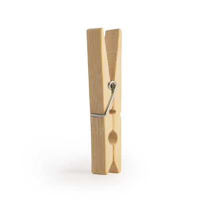 Bamboo Washing Pegs | Pack of 100 | Galvanised Steel Springs | Eco-Friendly | 7.2x1.2cm | Arts & Crafts | Washing Line | 2-Year Warranty