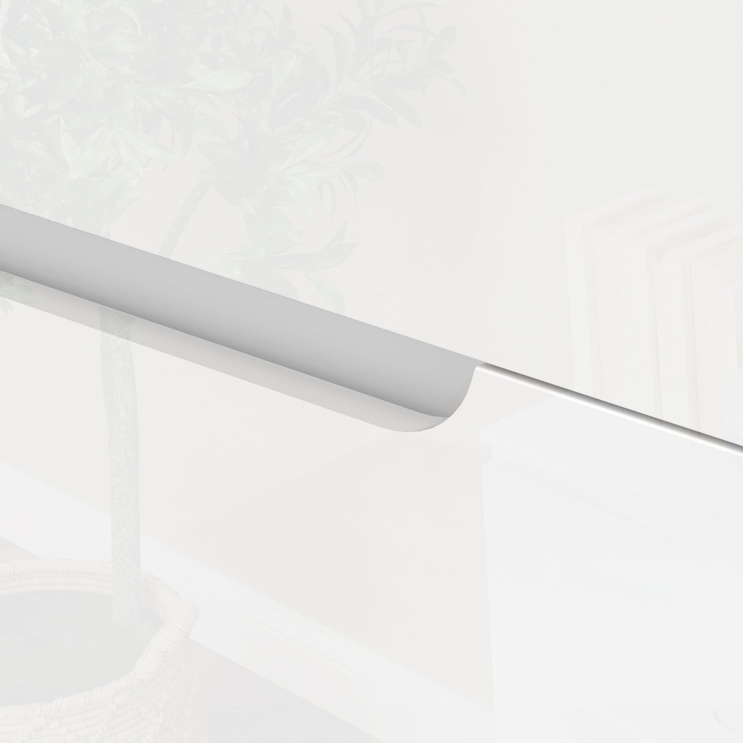 4 Drawer Chest of Drawers, Modern Dresser for Bedroom, Living Room, 60 x 40 x 85cm, White