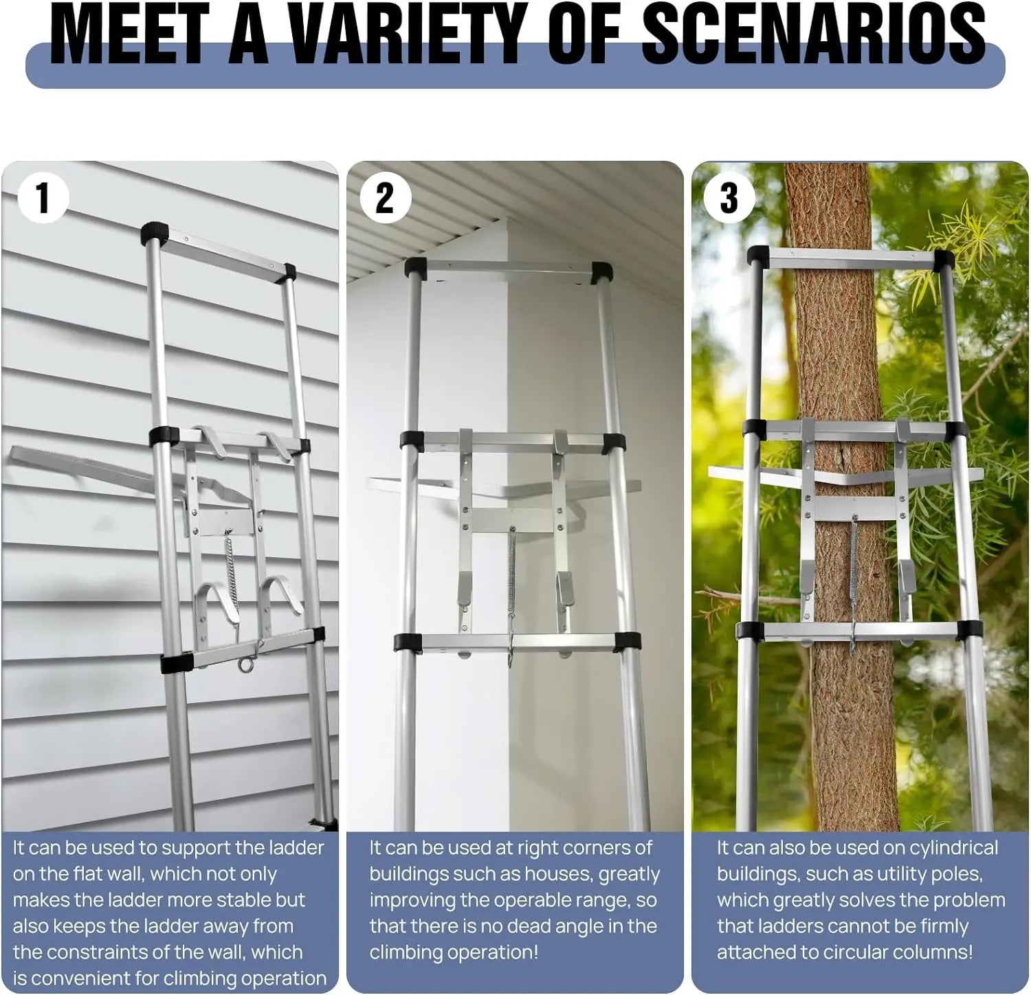 'V' , 'I' Type Ladder Stand Off, Roof Ladder Straight Ladder Combination Ladder Ladder Standoff Ladder Accessory Kit