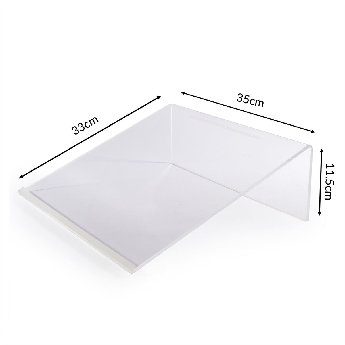 Pukkr Clear Acrylic Writing Slope | 20-Degree Angle | 33x35x11.5cm | 5mm Thick Frame | Pen Holder | Anti-Slip Feet | Posture Dyslexia Hypermobility Support | Reading Writing Study | 2-Year Warranty