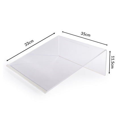 Pukkr Clear Acrylic Writing Slope | 20-Degree Angle | 33x35x11.5cm | 5mm Thick Frame | Pen Holder | Anti-Slip Feet | Posture Dyslexia Hypermobility Support | Reading Writing Study | 2-Year Warranty