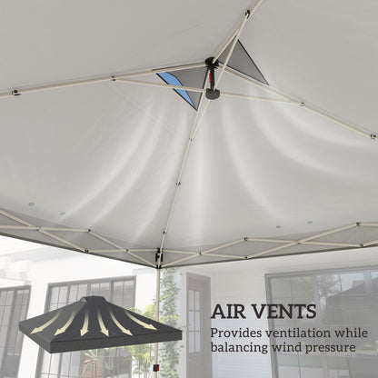 3x3m Gazebo Roof Replacement Canopy | UV50+ Waterproof | 210D Silver-Coated Oxford Fabric | Double Vented | 8 Drainage Holes | Hook & Loop | Fits 3x3m Straight-Leg Frames | Dark Grey