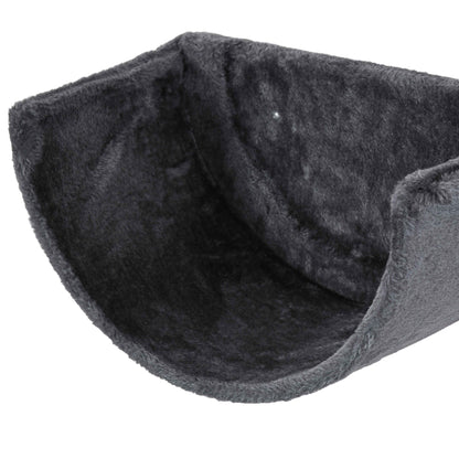 PawHut 4 Piece Wall-Mounted Cat Shelves w/ Scratching Post, Hammock, Nest - Dark Grey