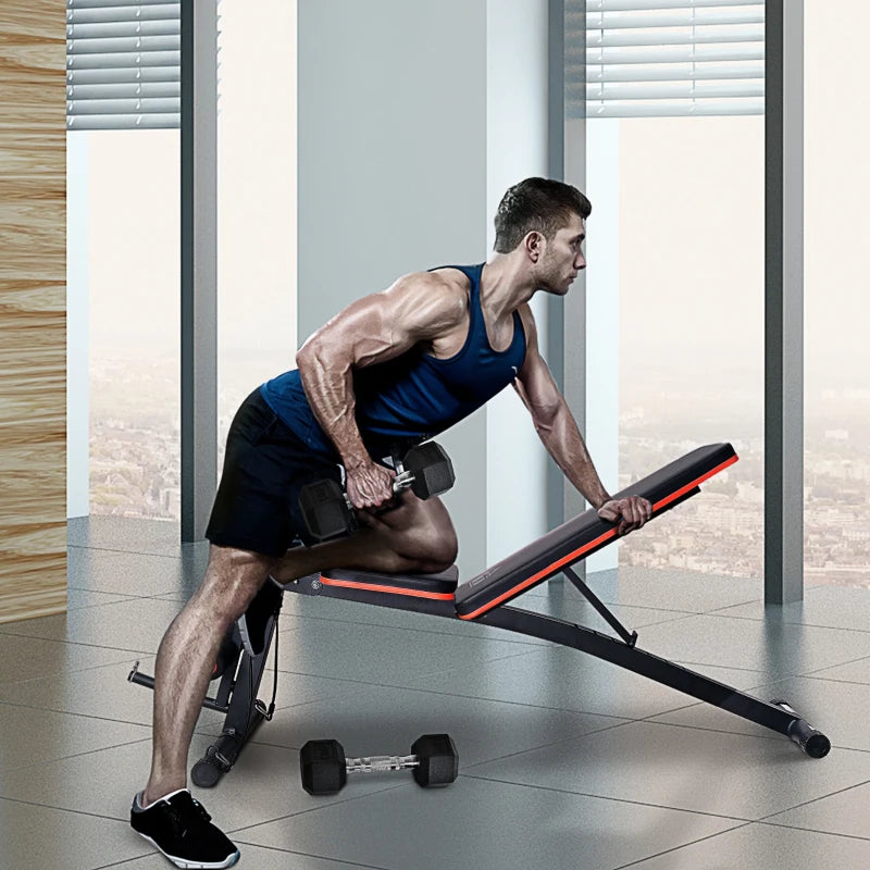 Adjustable Reclined Dumbbell Bench Weight Lifting Set Folding Sit Up Ab Bench Home Training Gym Multiuse Workout Exercise Fitness