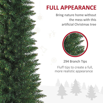 1.5m Artificial Christmas Pine Tree With Plastic Stand-Green