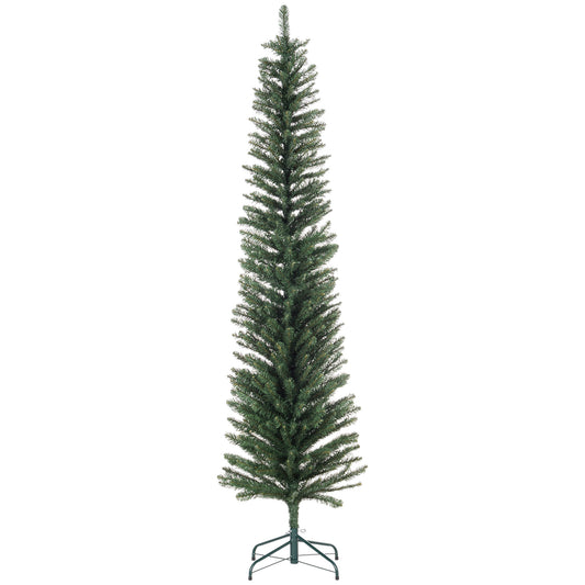 7ft Artificial Bare Pencil Christmas Tree - Green