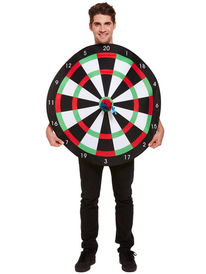 Dartboard Novelty Costume | Adult One Size | Foam Body Board | Darts Included | Fancy Dress | Halloween Parties & Events