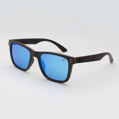 Union Of Surf Fistral Wood Look Polarised Sunglasses | Laminated Wood Frame | UV400 | Glare-Reducing | Classic Silhouette | 6 Lens Options | Travel Beach Driving Daily Wear