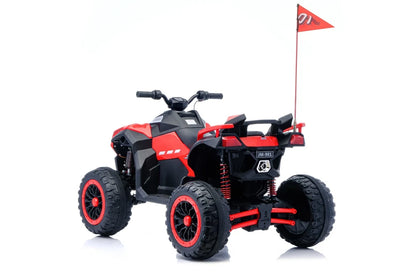 Super Power 24V 4WD Electric Quad Ride-On ATV | Kids 4x4 with Remote, LED & Music