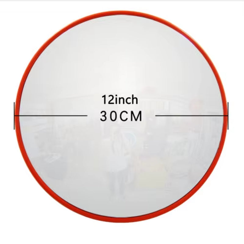 Convex Road Mirror, Unbreakable Road Traffic Safety Mirror, Blind Spot Mirror 130 Degree Wide Angle, 30 / 45 / 60CM