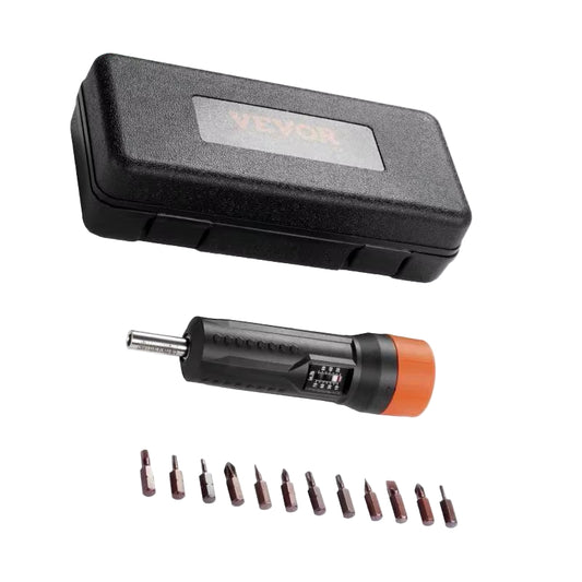 Succebuy 1/4" Torque Screwdriver Drive Screwdriver Torque Wrench, Driver Bits Set with View Window 10-70 In-Lbs Torque Range