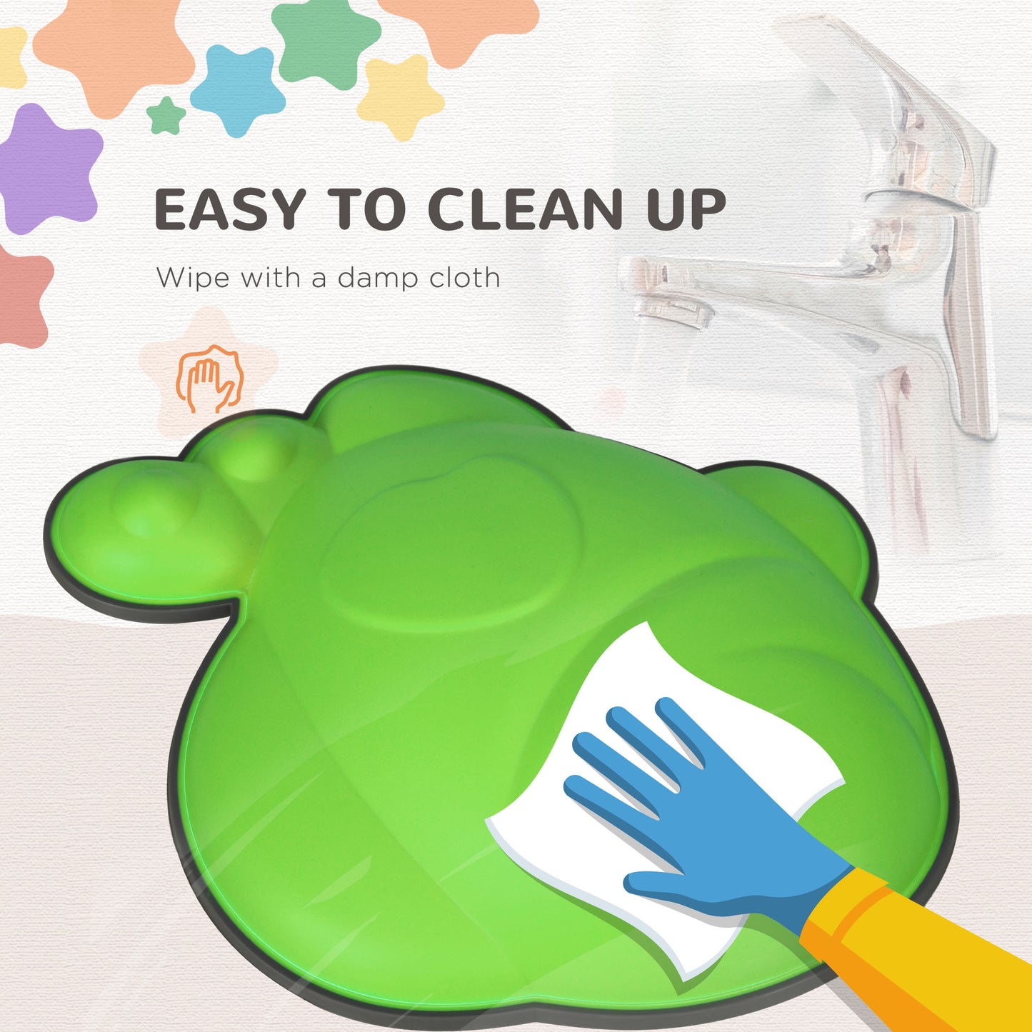 AIYAPLAY 9 Piece Balance Stepping Stones Kids for Sensory with Non-slip Edge, Stackable Outdoor Indoor Obstacle Course