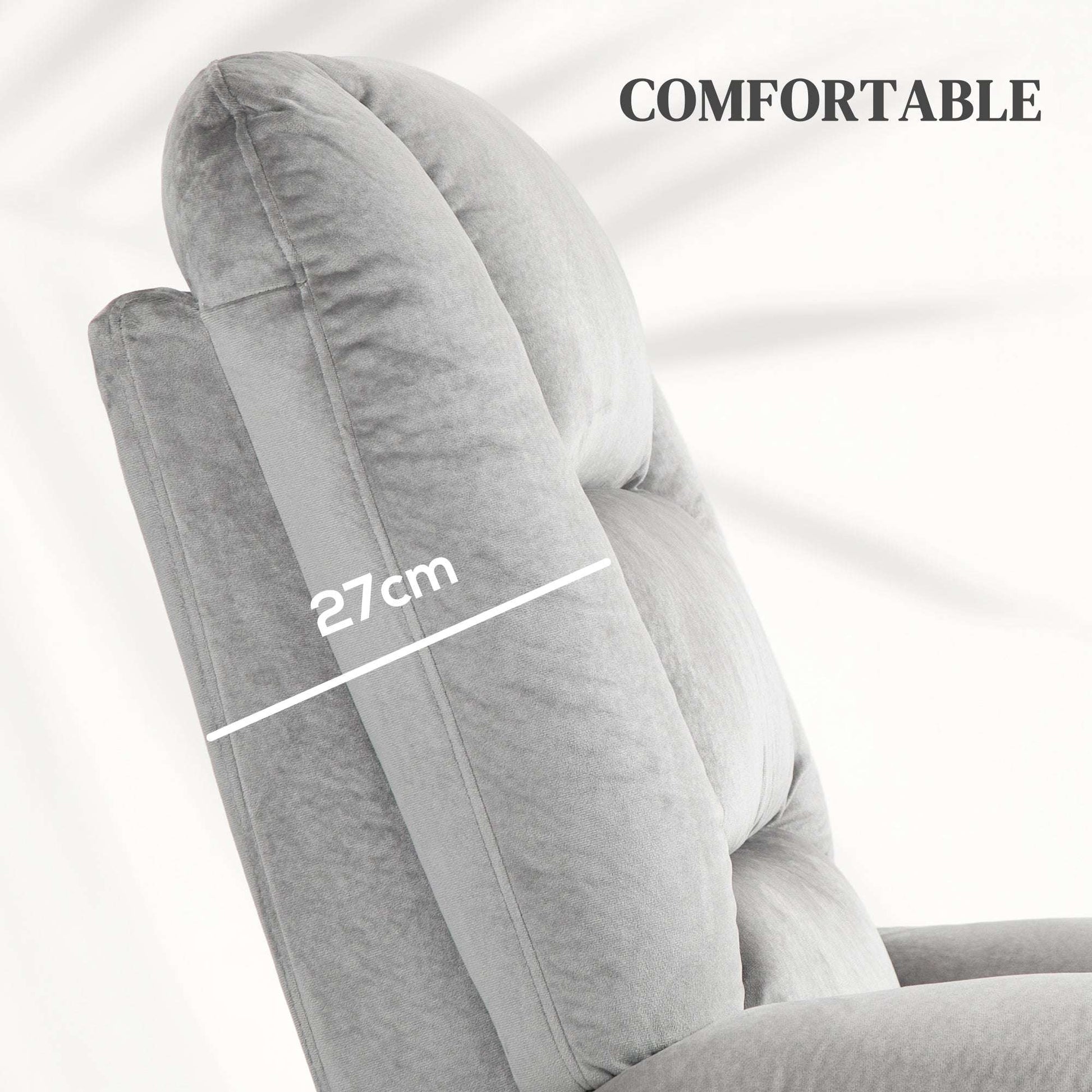 Electric Riser and Recliner Chair with Vibration Massage, Heat, Side Pocket, Grey