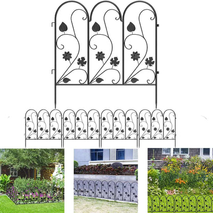 5 Pack Outdoor Metal Fencing Trellis Lawn Edging Animal Dog Barrier For Lawn Landscape Flower Bed Vegetable Fence