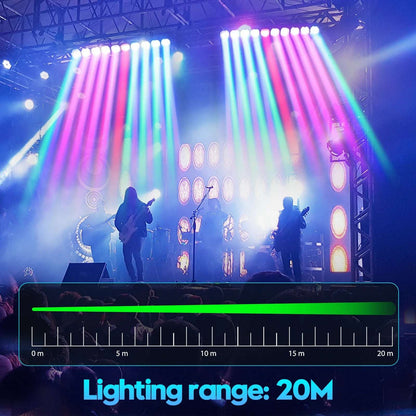 Pack Of 2 250W RGBW Beam Wall Washer Light 4 in 1 Wall Washing Rotatable Lamp Stage Swing Dot Light For Dj Party, Clubs, Disco