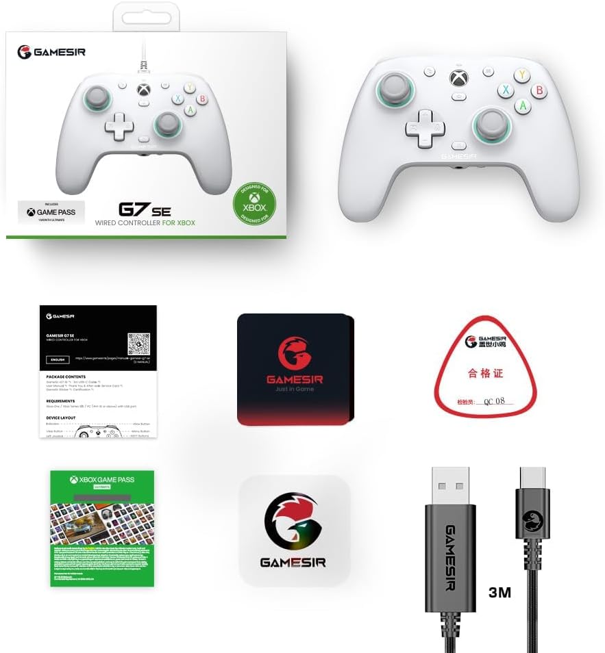 GameSir G7 SE Xbox Controller Wired Gamepad For Xbox Series X, Xbox Series S, Xbox One Game Console
