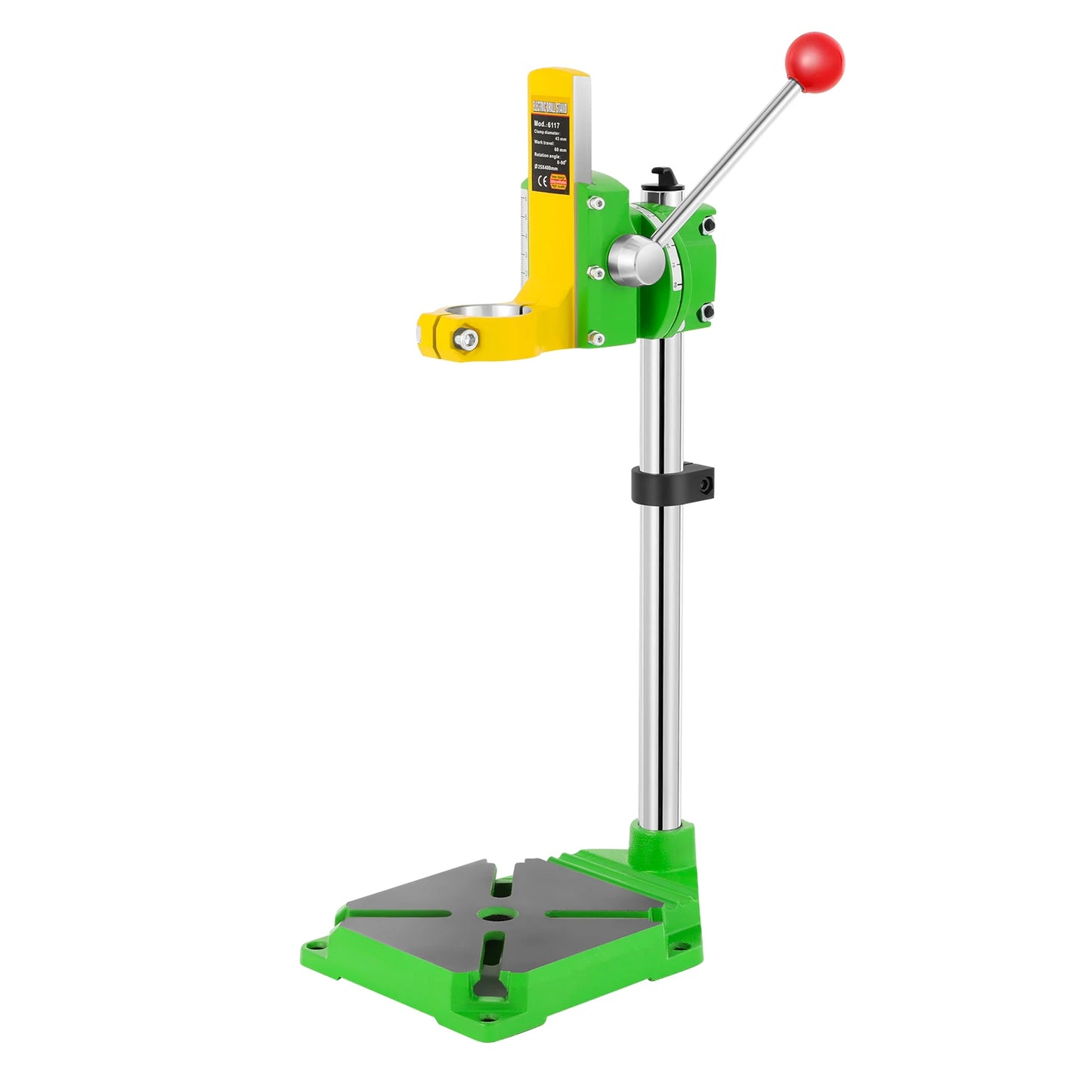 Adjustable Bench Drill Stand, 90° Angle Drill Press Stand for Hand Drill, 38-43Mm Clamp Bench Clamp Drill Holder