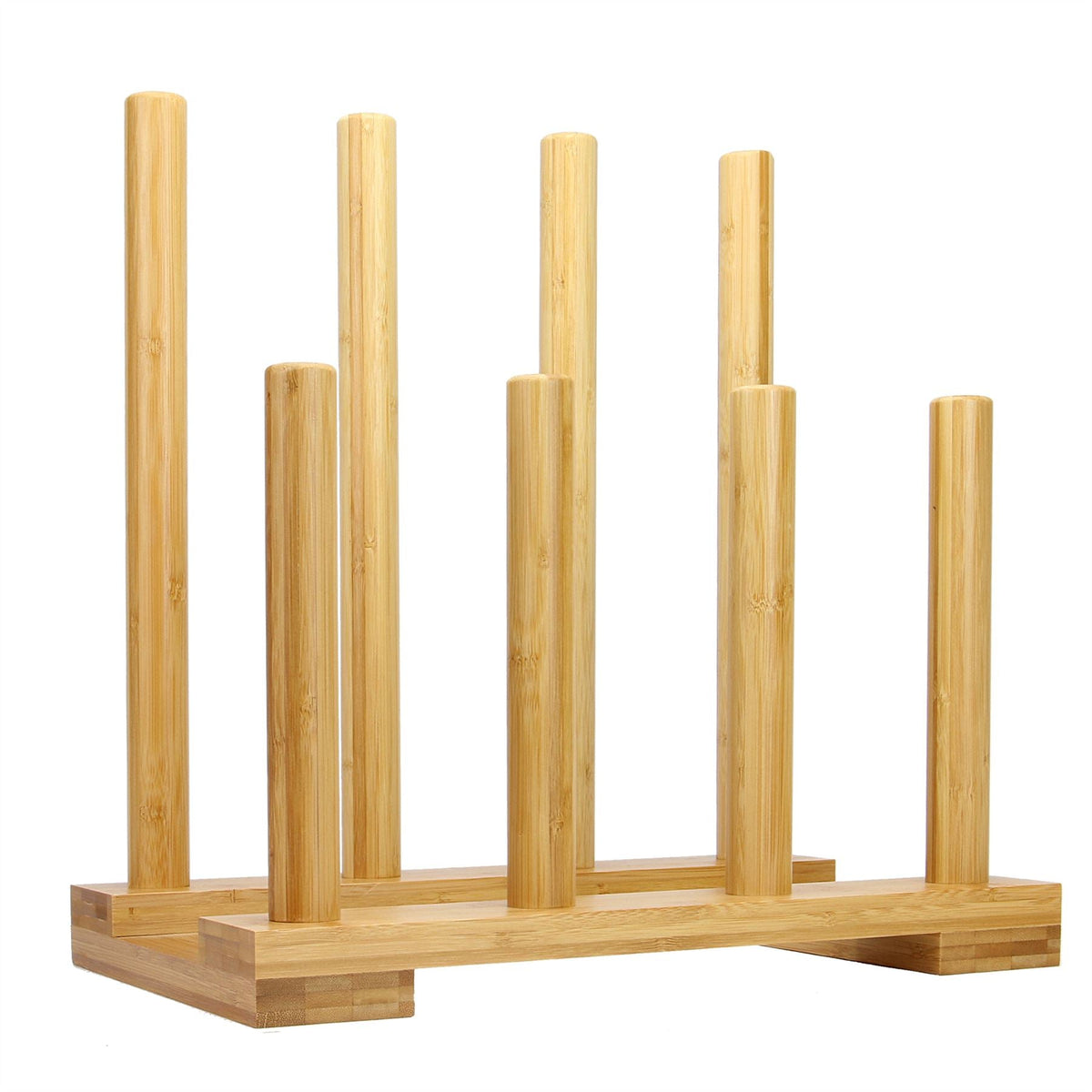 Maison & White Bamboo Boot Rack | Lacquer Coated | Holds 4 Pairs | Kids to Adult Sizes | Hallway Storage | 40.5x25cm Base | Indoor Use | Assembly Required | 2-Year Warranty