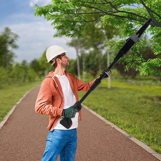 550W Telescoping Pole Long Handled Electric Cordless Chainsaw 1.25m Chain Saw Garden High Pruner Branch Log Saw Cutter With Battery