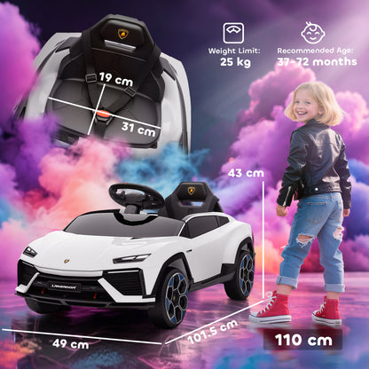 AIYAPLAY 12V Licensed Lamborghini Electric Cars for Kids, Ride On Car with Remote Control for 3-6 Years Old