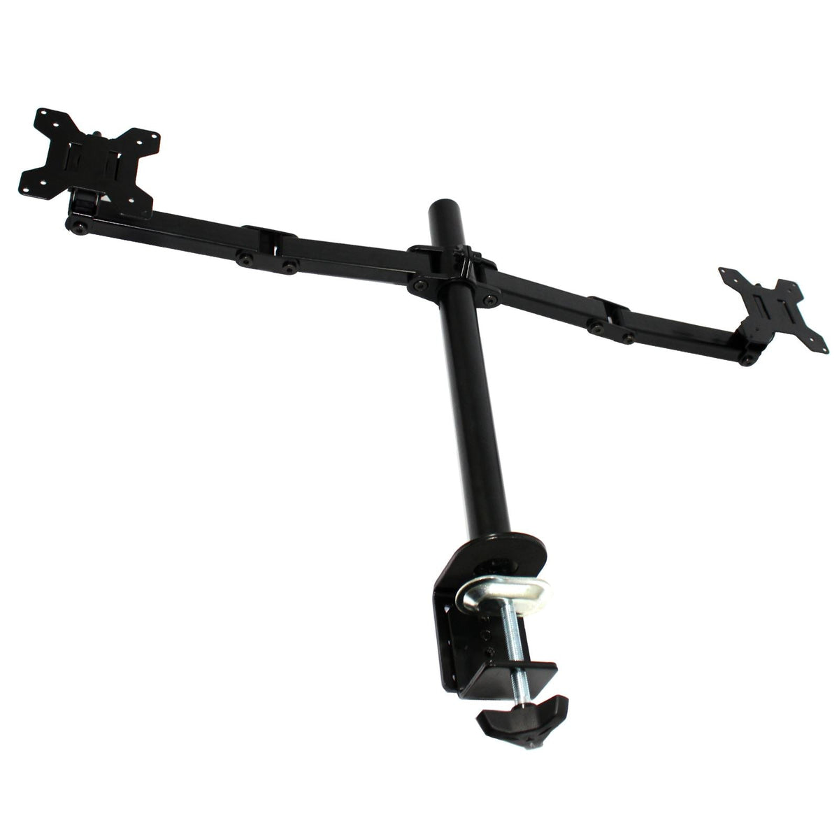 Maison & White Dual Arm Monitor Bracket | Steel | Fits 13–27" Screens | Max 9kg Per Screen | VESA Compatible | 360° Rotation | 45cm Height | 38.5cm Arm Extension | Cable Management | All Fixings Included | 2-Year Warranty