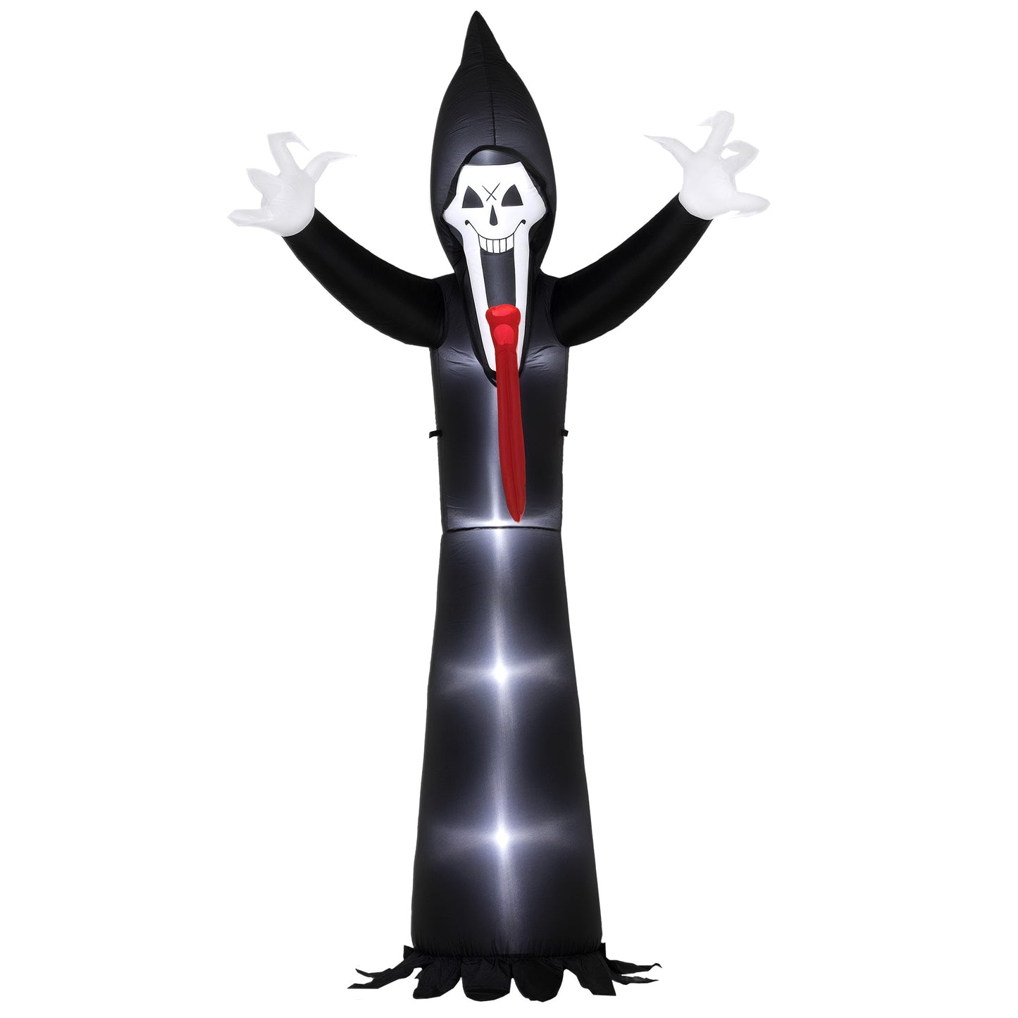 10 FT Grim Reaper Halloween Inflatable with 5 Built-in LED Lights, Blow Up Outdoor Halloween Decoration for Indoor, Outdoor Party