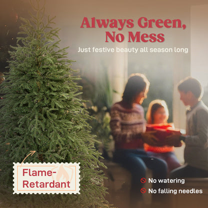 6 ft Full Spruce Christmas Tree with Realistic Dense Tips, Easy Assembly - Green