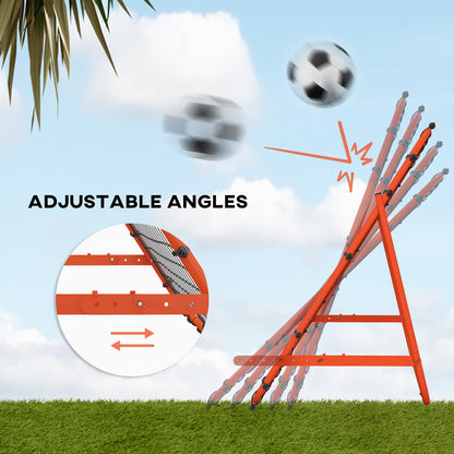 Adjustable Rebounder Net Kickback Target Goal for Teens Adults Training
