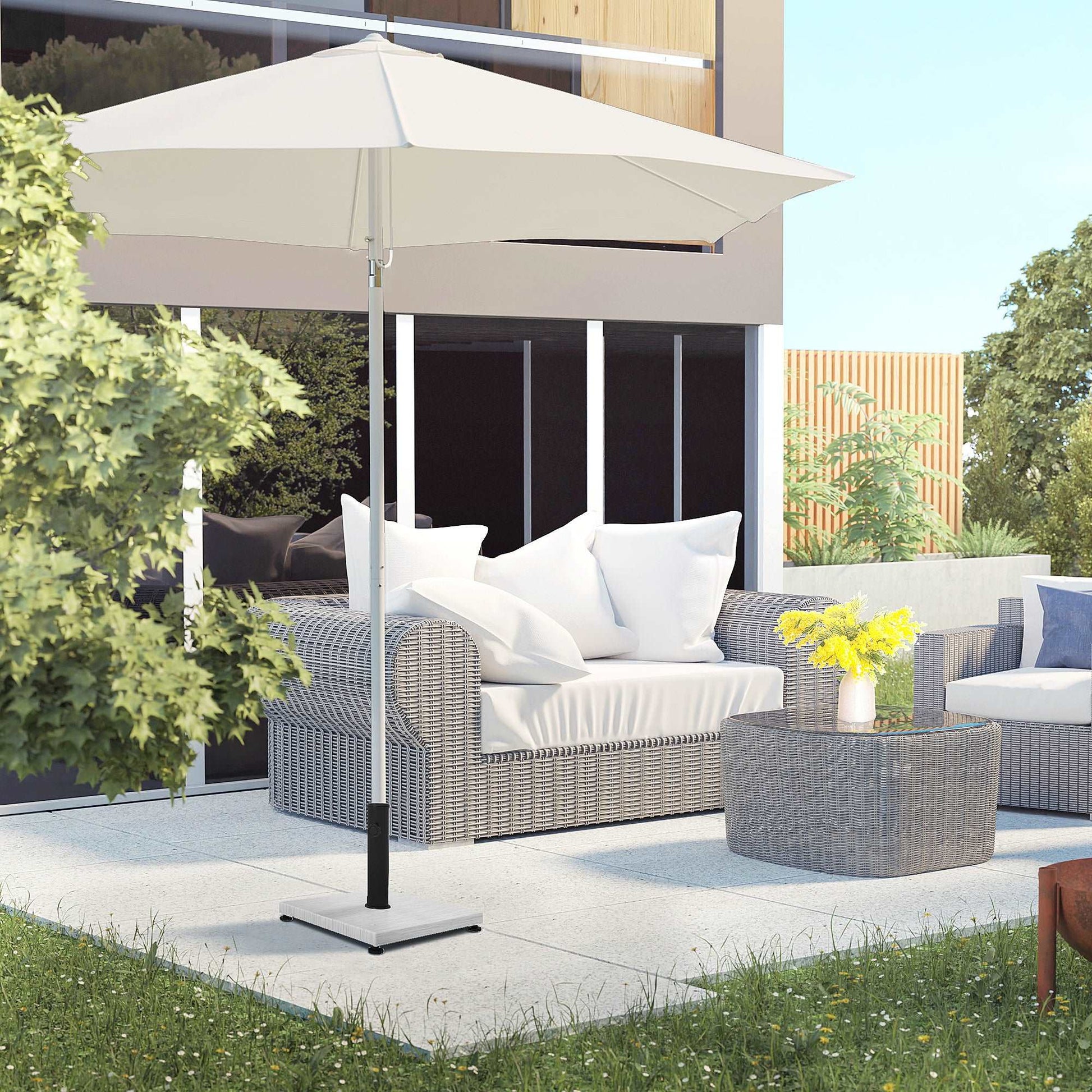 12KG Garden Parasol Base With Adjustable Foot Pad, Concrete Umbrella S – Adams Allsorts