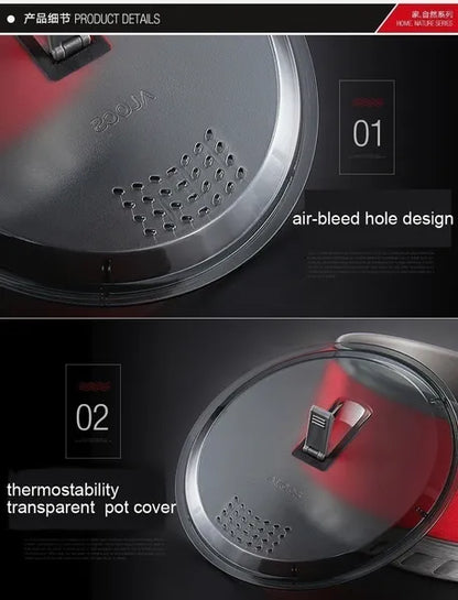 Alocs 1.3/2.3 L Fast-Heating Outdoor Picnic Camping Cookware Utensils Pot with Bowl Cup