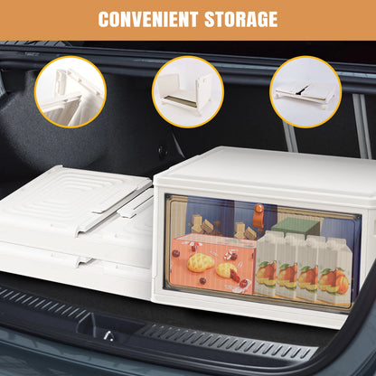3/4/5-Tier Storage Boxes with Lid, Plastic Storage Boxes with 4 Universal Wheels, Organiser for Bedroom Living Room Study Office