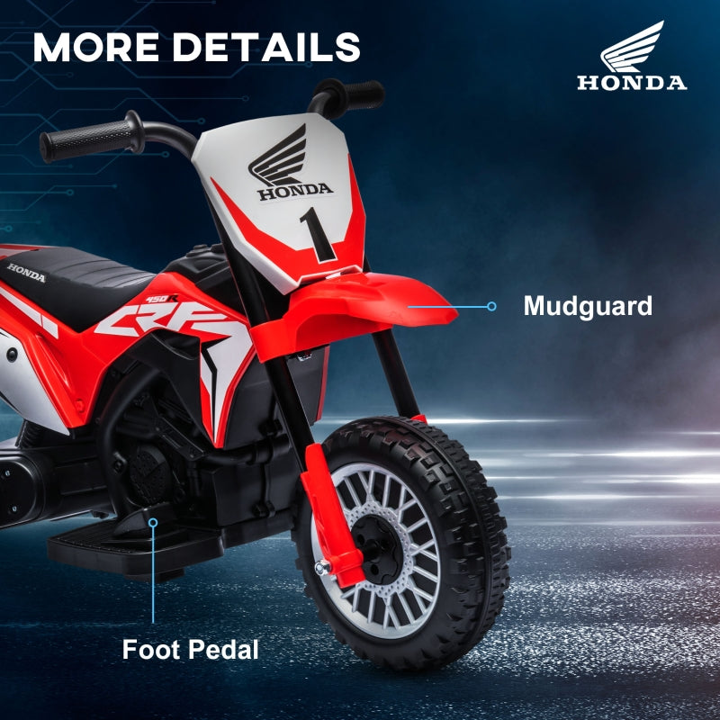 6V Kids Motorbike, Three-Wheel Kids Electric Bike with Horn, Startup Sound for Ages 18-36 Months